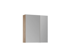 Mobile da bagno con specchio "Side 60" - 60 x 16 x 66 cm - Rovere