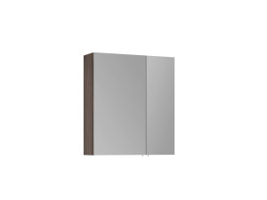 Mobile da bagno con specchio "Side 60" - 60 x 16 x 66 cm - Noce scuro