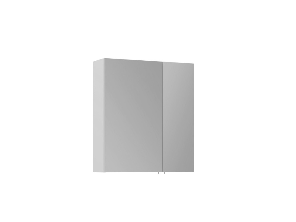 Mobile da bagno con specchio "Side 60" - 60 x 16 x 66 cm - Bianco opaco