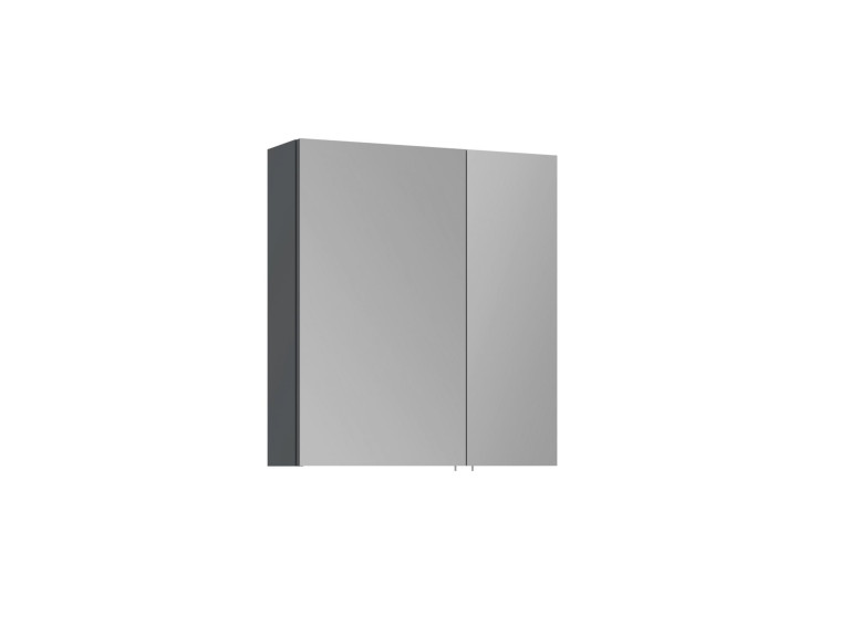 Mobile da bagno con specchio "Side 60" - 60 x 16 x 66 cm - Antracite opaco