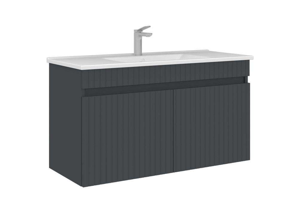 Mobile lavabo "Tivoli 100" - 100 x 45 x 57 cm - Antracite opaco