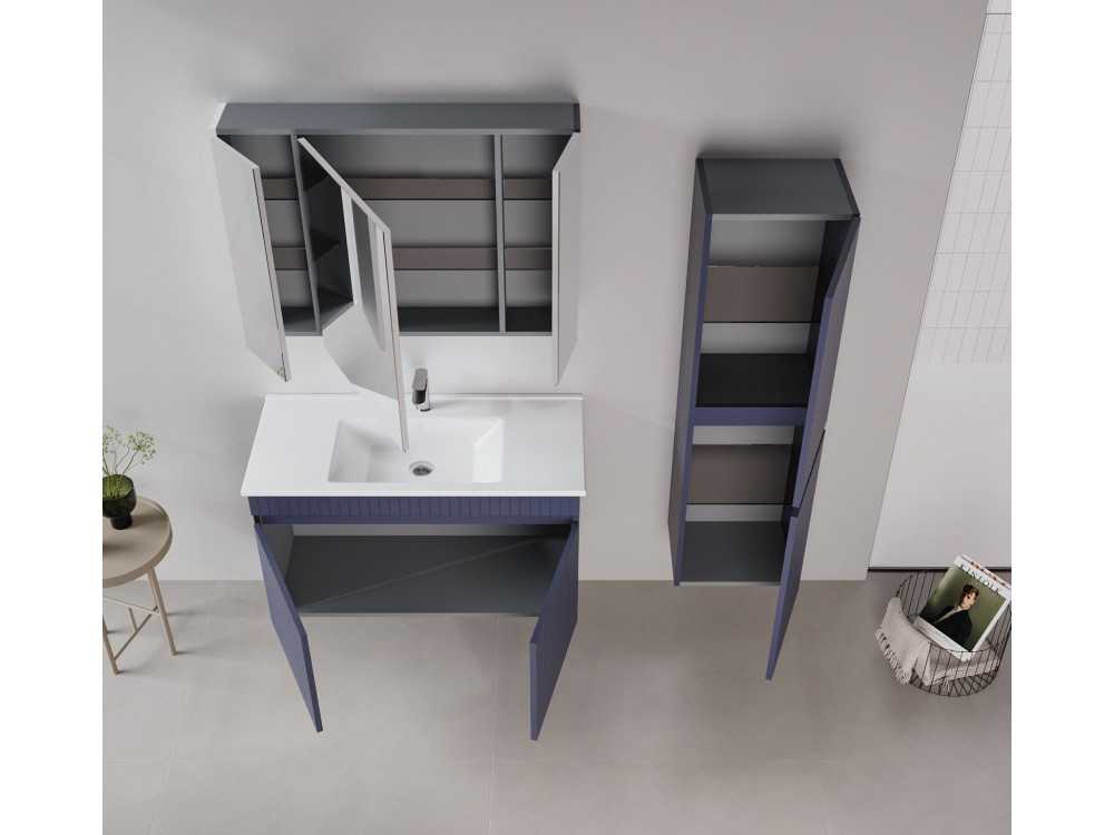 Mobile lavabo "Tivoli 100" - 100 x 45 x 57 cm - Blu navy opaco