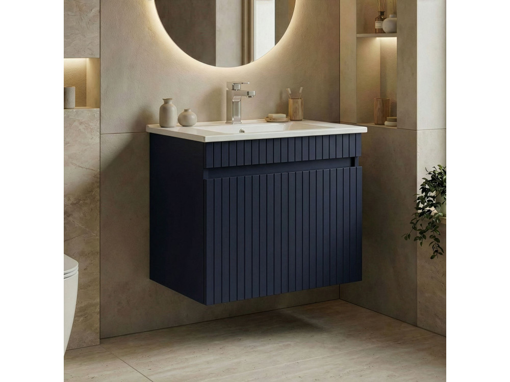 Mobile lavabo "Tivoli 65" - 65 x 45 x 57 cm - Blu navy opaco