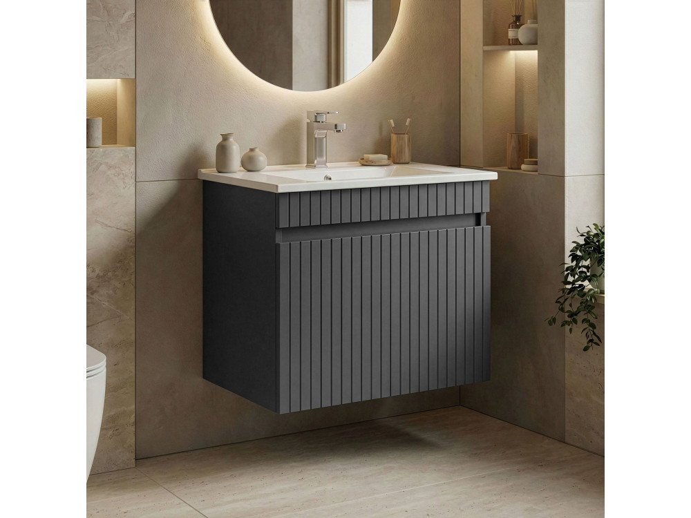 Mobile lavabo "Tivoli 65" - 65 x 45 x 57 cm - Antracite opaco