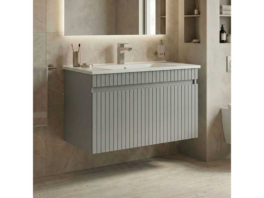 Mobile lavabo "Tivoli 85" - 85 x 45 x 57 cm - Cashmere opaco