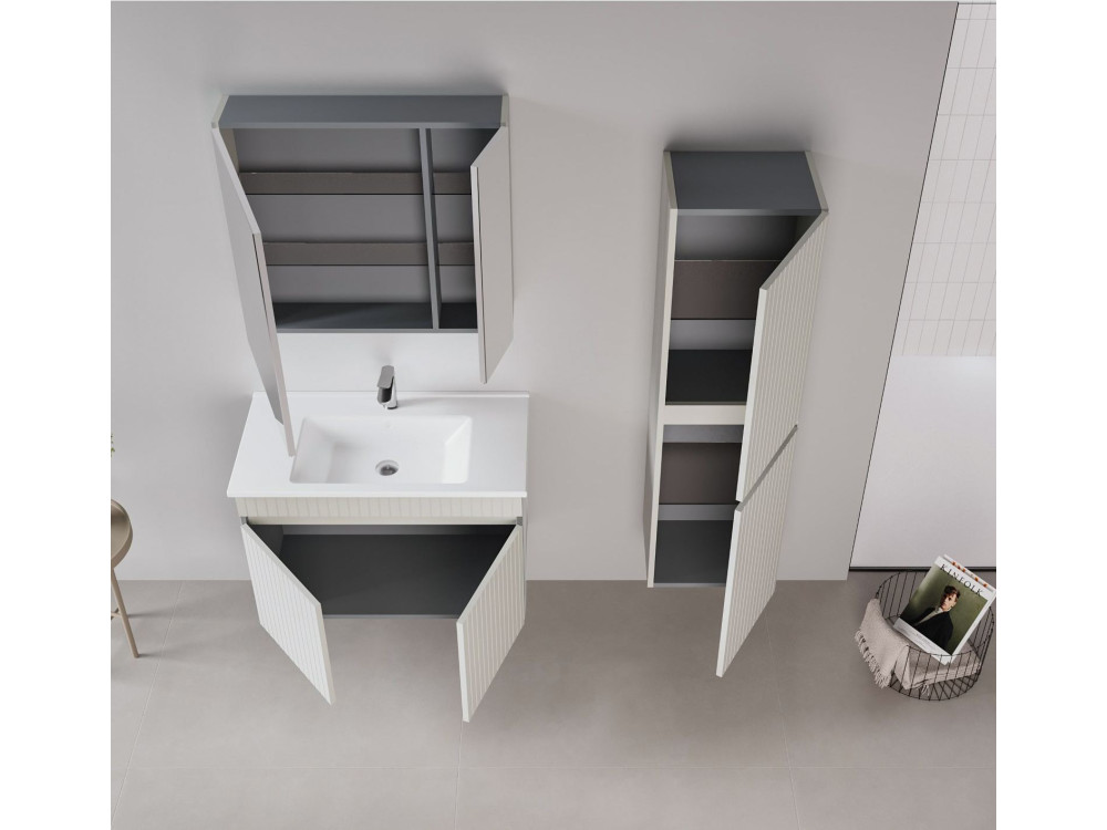 Mobile lavabo "Tivoli 85" - 85 x 45 x 57 cm - Cashmere opaco
