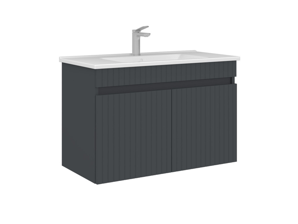 Mobile lavabo "Tivoli 85" - 85 x 45 x 57 cm - Antracite opaco