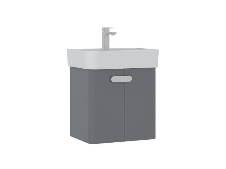 Mobile lavabo "Orbit 55" - 55 x 38 x 62 cm - Grigio