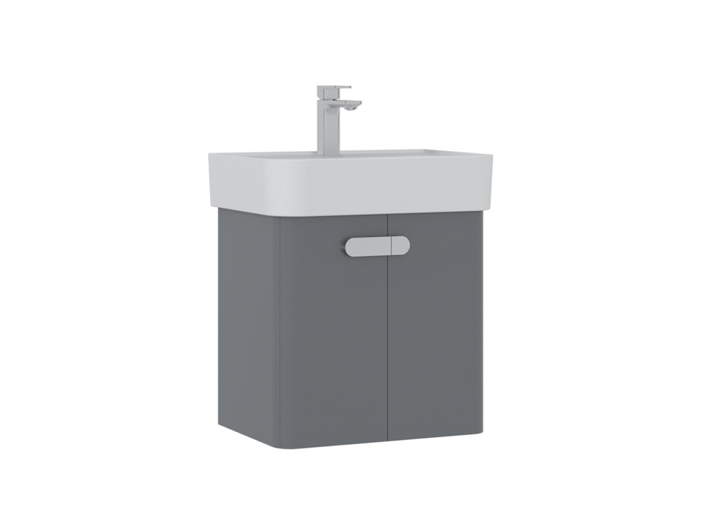 Mobile lavabo "Orbit 55" - 55 x 38 x 62 cm - Grigio