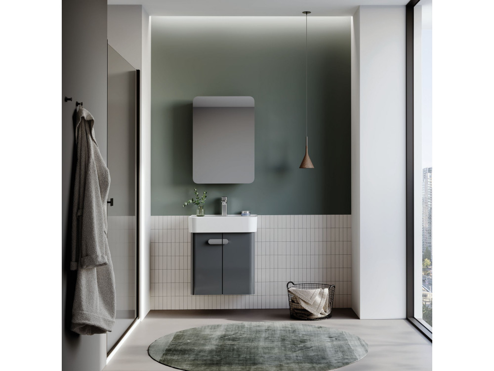 Mobile lavabo "Orbit 55" - 55 x 38 x 62 cm - Antracite