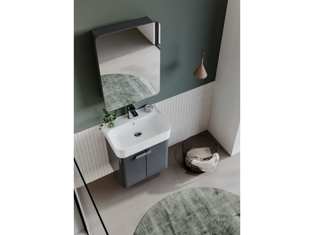 Mobile lavabo "Orbit 55" - 55 x 38 x 62 cm - Antracite