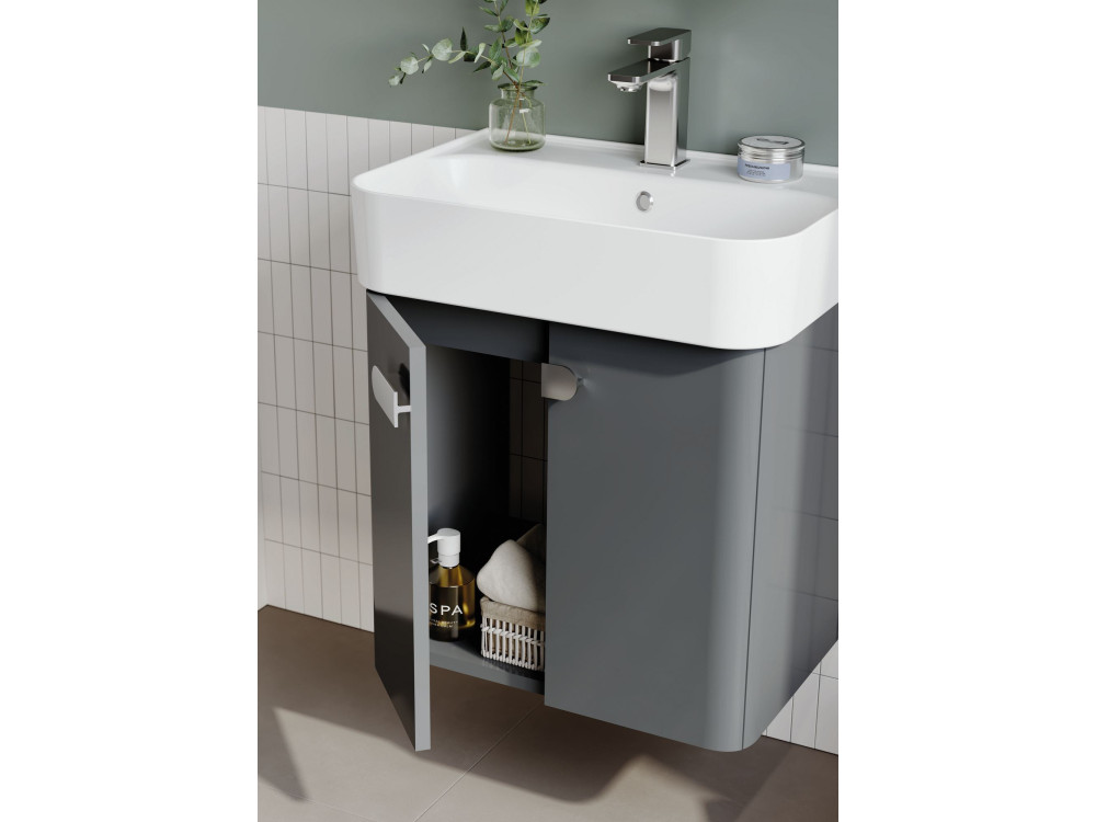 Mobile lavabo "Orbit 55" - 55 x 38 x 62 cm - Antracite