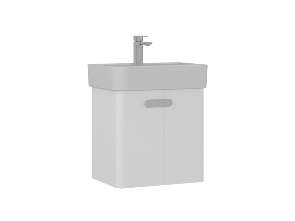 Mobile lavabo "Orbit 55" - 55 x 38 x 62 cm - Bianco
