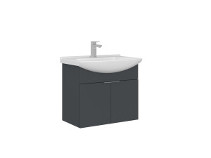Mobile lavabo "Purus 65" - 65 x 50 x 58 cm - Antracite opaco