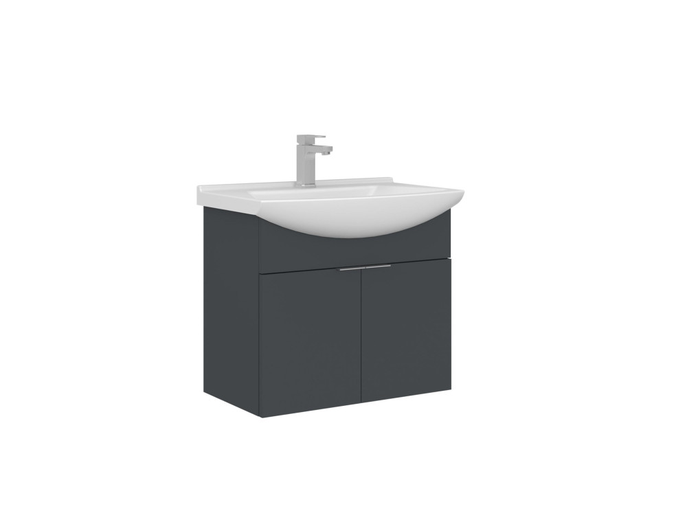 Mobile lavabo "Purus 65" - 65 x 50 x 58 cm - Antracite opaco