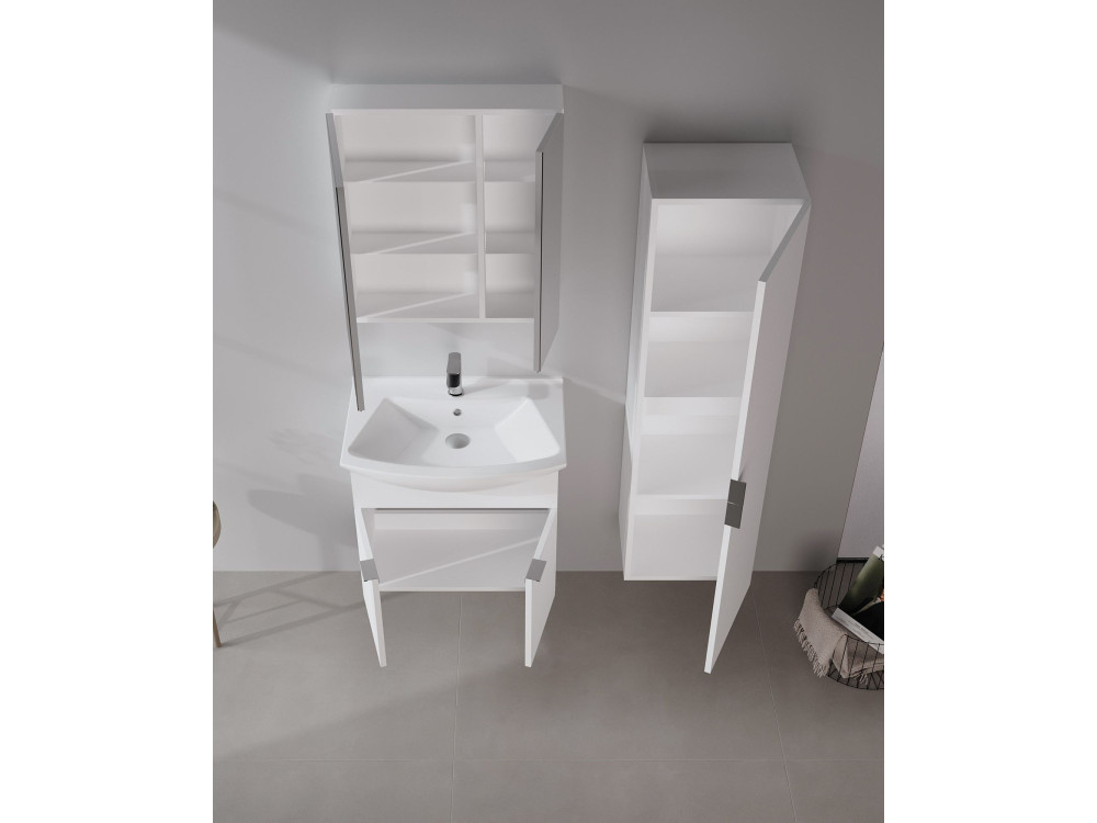 Mobile lavabo "Purus 65" - 65 x 50 x 58 cm - Bianco