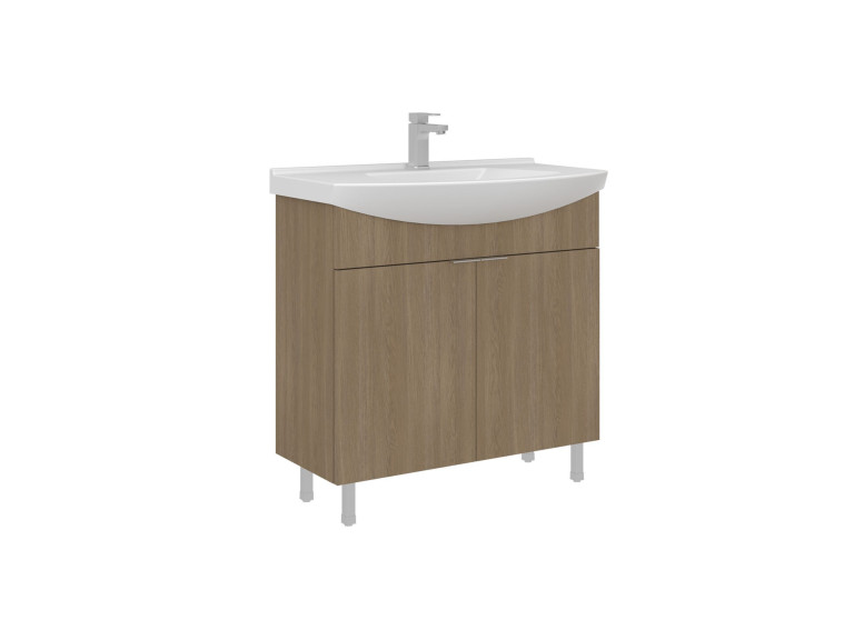 Mobile lavabo "Purus 80" - 80 x 50 x 83 cm - Rovere Sonomo