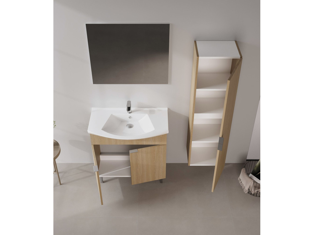 Mobile lavabo "Purus 80" - 80 x 50 x 83 cm - Rovere Sonomo