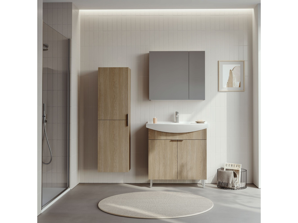 Mobile lavabo "Purus 80" - 80 x 50 x 83 cm - Rovere Sonomo