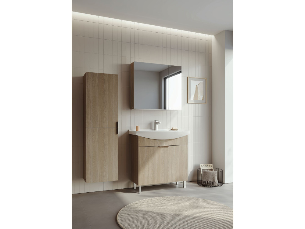 Mobile lavabo "Purus 80" - 80 x 50 x 83 cm - Rovere Sonomo