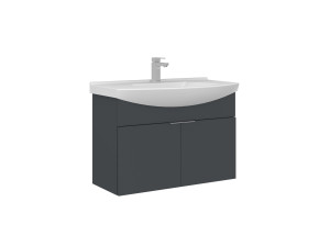 Mobile lavabo "Purus 80" - 80 x 50 x 58 cm - Antracite opaco