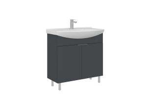 Mobile lavabo "Purus 80" - 80 x 50 x 83 cm - Antracite opaco