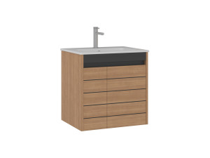 Mobile lavabo "Ricato 60" - 61 x 47 x 62 cm - Noce