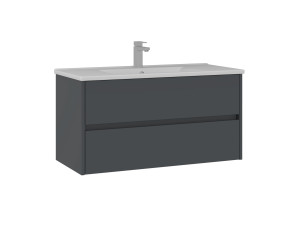 Mobile lavabo "Side 100 v3" - 100 x 45 x 52 cm - Antracite opaco