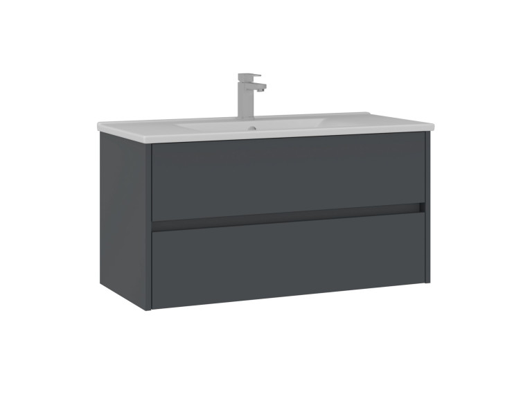 Mobile lavabo "Side 100 v3" - 100 x 45 x 52 cm - Antracite opaco
