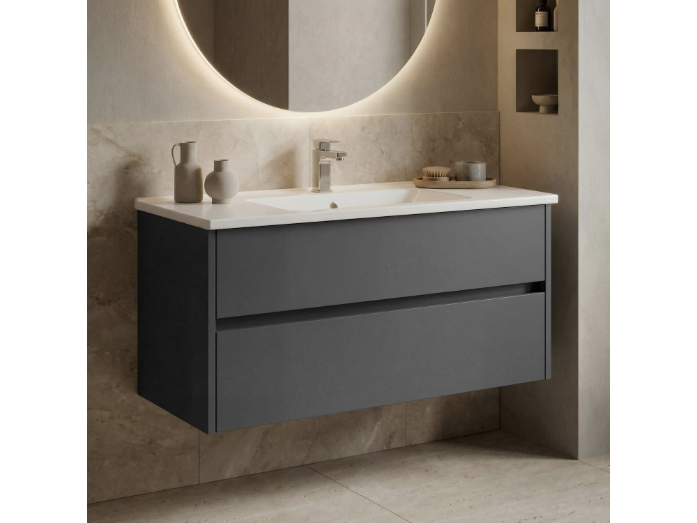 Mobile lavabo "Side 100 v3" - 100 x 45 x 52 cm - Antracite opaco