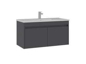 Mobile lavabo "Side 100 v3" - 100 x 45 x 52 cm - Antracite opaco