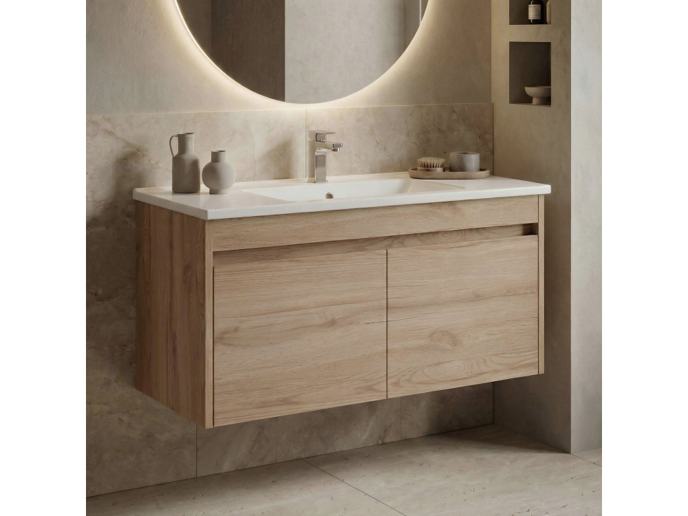 Mobile lavabo "Side 100 v3" - 100 x 45 x 52 cm - Rovere