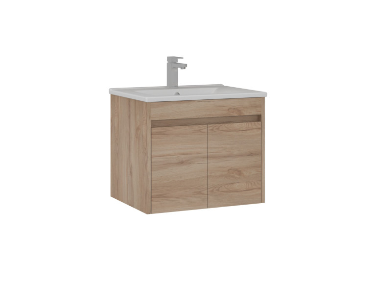 Mobile lavabo "Side 65 v2" - 65 x 45 x 52 cm - Rovere