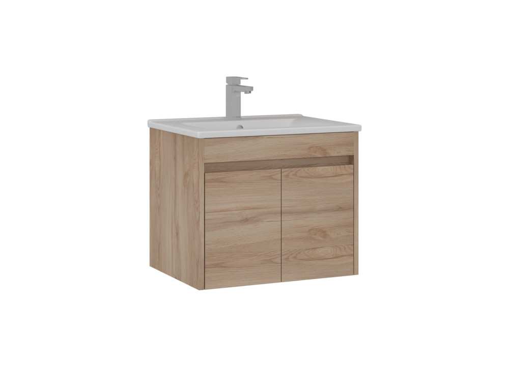 Mobile lavabo "Side 65 v2" - 65 x 45 x 52 cm - Rovere