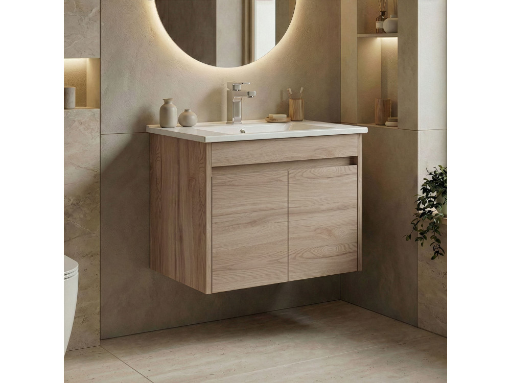 Mobile lavabo "Side 65 v2" - 65 x 45 x 52 cm - Rovere