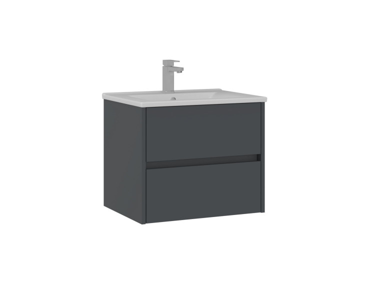 Mobile lavabo "Side 65 v2" - 65 x 45 x 52 cm - Antracite opaco