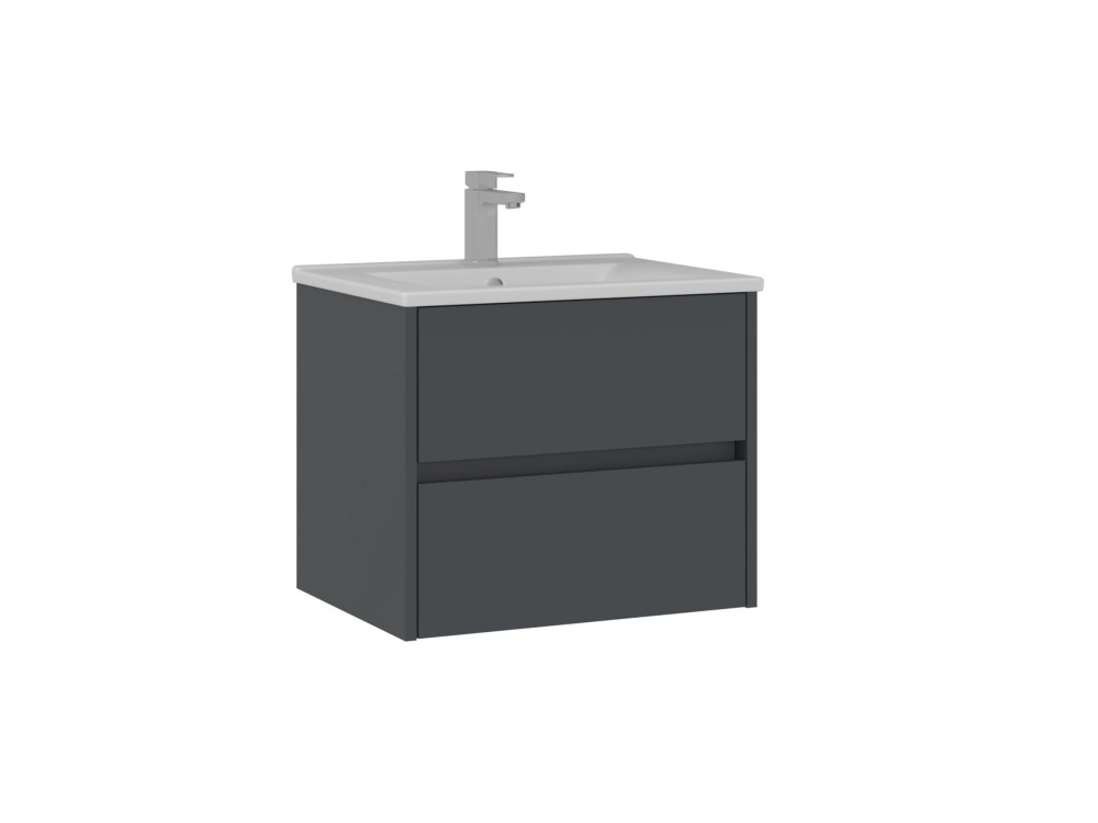 Mobile lavabo "Side 65 v2" - 65 x 45 x 52 cm - Antracite opaco
