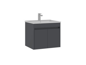 Mobile lavabo "Side 65 v2" - 65 x 45 x 52 cm - Antracite opaco