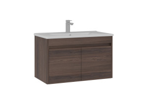 Mobile lavabo "Side 85 v2" - 85 x 45 x 52 cm - Noce scuro