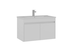 Mobile lavabo "Side 85 v2" - 85 x 45 x 52 cm - Bianco opaco
