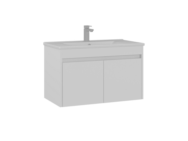 Mobile lavabo "Side 85 v2" - 85 x 45 x 52 cm - Bianco opaco