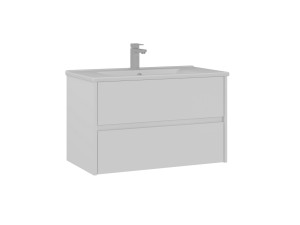 Mobile lavabo "Side 85 v2" - 85 x 45 x 52 cm - Bianco opaco