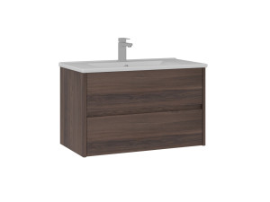 Mobile lavabo "Side 85 v2" - 85 x 45 x 52 cm - Noce scuro