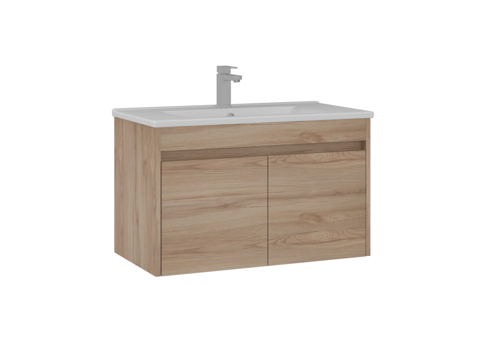 Mobile lavabo "Side 85 v2" - 85 x 45 x 52 cm - Rovere