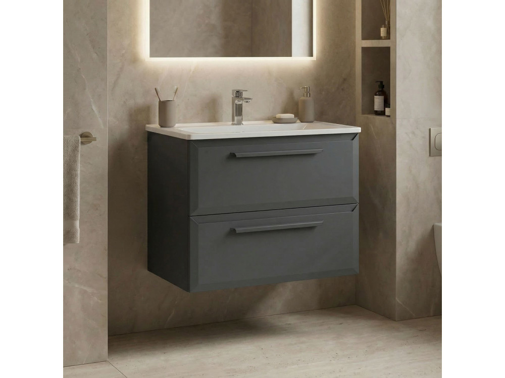 Mobile lavabo "Nuvola 65 v2" - 65 x 50 x 62 cm - Antracite