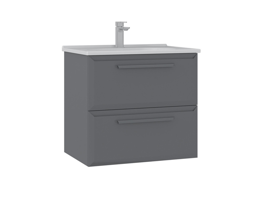 Mobile lavabo "Nuvola 65 v2" - 65 x 50 x 62 cm - Grigio
