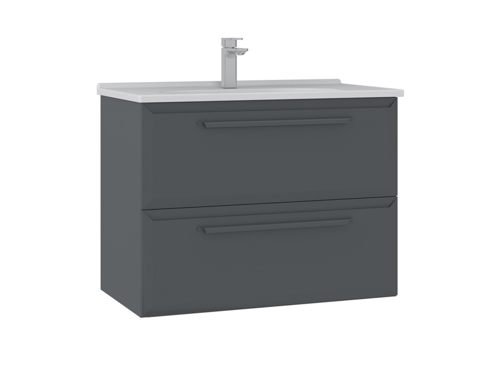 Mobile lavabo "Nuvola 80 v2" - 80 x 50 x 62 cm - Antracite