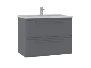 Mobile lavabo "Nuvola 80 v2" - 80 x 50 x 62 cm - Grigio