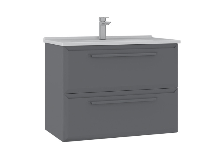 Mobile lavabo "Nuvola 80 v2" - 80 x 50 x 62 cm - Grigio