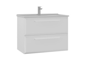 Mobile lavabo "Nuvola 80 v2" - 80 x 50 x 62 cm - Bianco